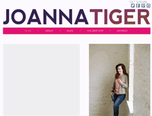 Tablet Screenshot of joannatiger.com